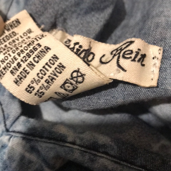 BUNDLE 2 ITEMS FOR $10 Blue Acid wash Indigo Rein skater Dress size XS - Picture 6 of 8